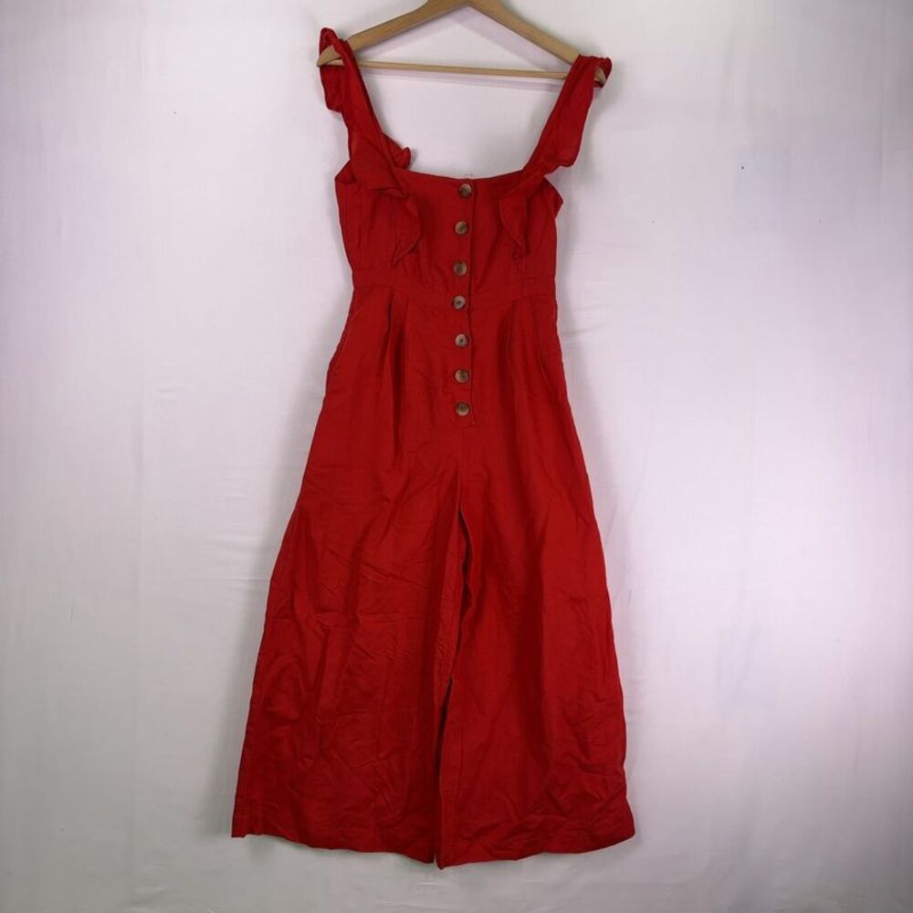 Red Carter Sleeveless Red Jumpsuit